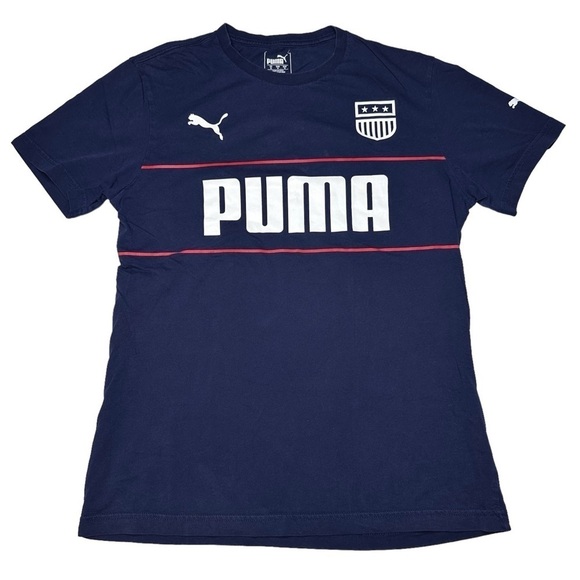 Puma Other - Puma Navy Badge Graphic Tee Men’s Size Medium